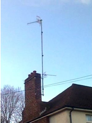 A highly durable digital compatible Confederation of Aerial Industries (CAI) benchmarked TV aerial installed in Balmoral Avenue, Belfast, Northern Ireland by Aerial Installations and Services